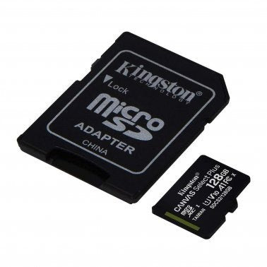 Kingston UHS-I A1 Canvas Select Plus MicroSD Card w/ SD adapter - 128GB