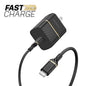 OtterBox 20W Premium Fast Charge PD Wall Charger w/ USB-C 3.3ft - Black