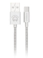 HyperGear 4 ft. USB-A to USB-C Braided Charge and Sync Cable - White