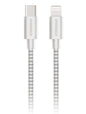 HyperGear 4 ft. USB-C to Lightning Braided Charge and Sync Cable - White