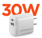 HyperGear 30W Dual Port USB-A & USB-C - White