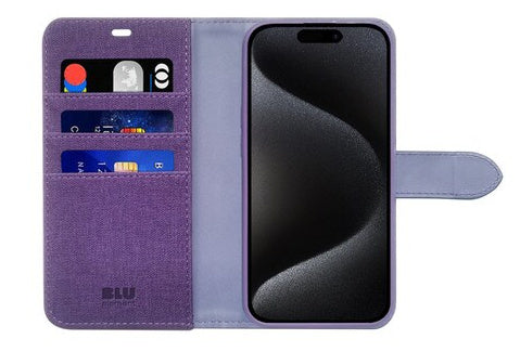 Blu Element iPhone 16 Folio 2 in 1 Case Deep - Purple