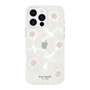 KATE SPADE iPhone 16 Pro Max Protective Prints w/MagSafe Case - Hollyhock Floral