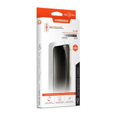 HyperGear Samsung Galaxy S24 Ultra Tempered Glass Screen Protector w/ Installation Applicator Tray