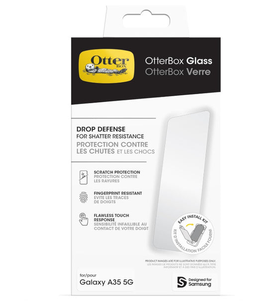 OtterBox Galaxy A35 5G Tempered Glass Screen Protector - Clear