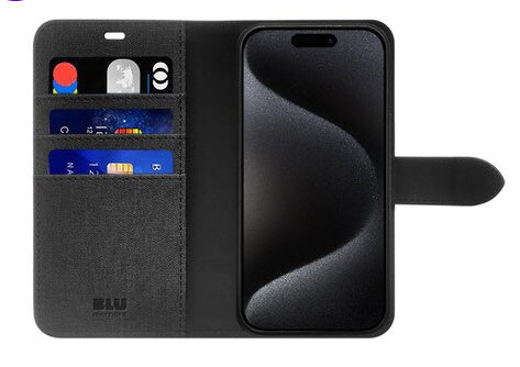 Blu Element iPhone 16 Pro Folio 2 in 1 Case with MagSafe - Black