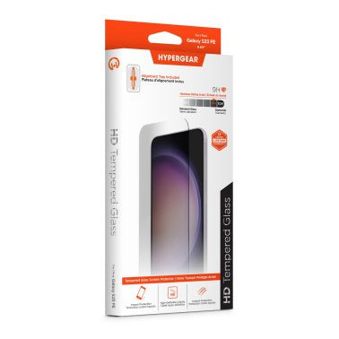 HyperGear Samsung Galaxy S23 FE Tempered Glass Screen Protector w/Easy Installation Applicator Tray