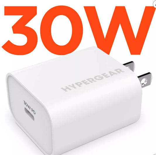 HyperGear 30W USB-C PD Wall Charger - White