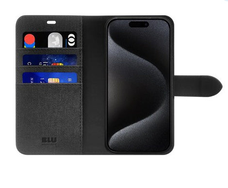 Blu Element iPhone 16 Pro Max Folio 2 in 1 Case with MagSafe - Black