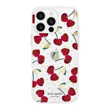 KATE SPADE iPhone 16 Pro Max Protective Prints W/ MagSafe Case - Cherry Dot