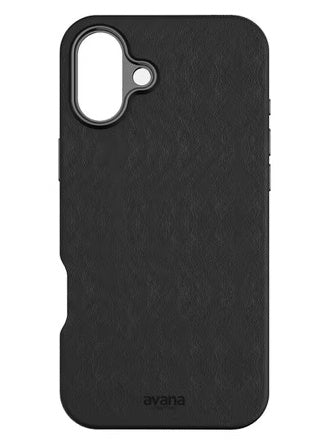 Avana iPhone 16 Vegan Leather W/MagSafe Case - Ash