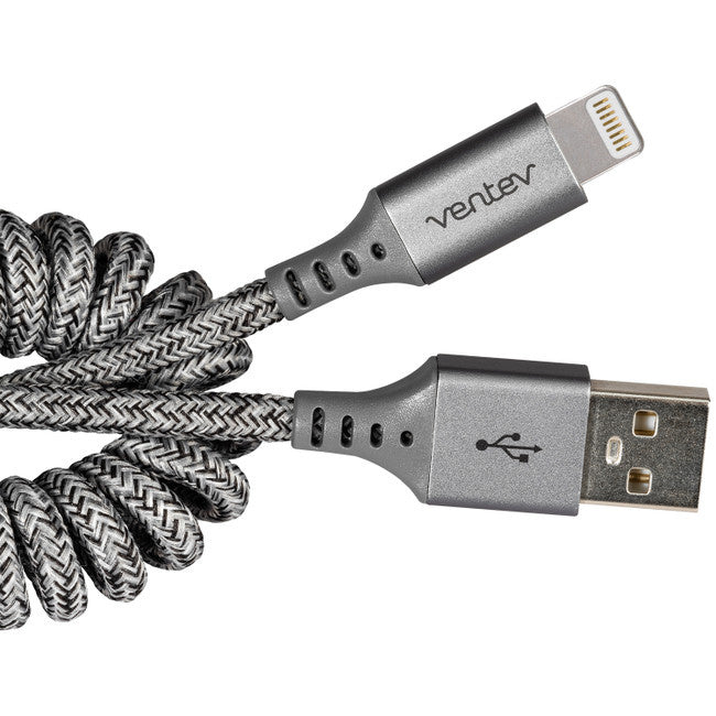 Ventev Helix Lightning Cable 14inch - Grey