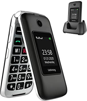 Ushining F280 Flip Phone (Black) - Unlocked - New