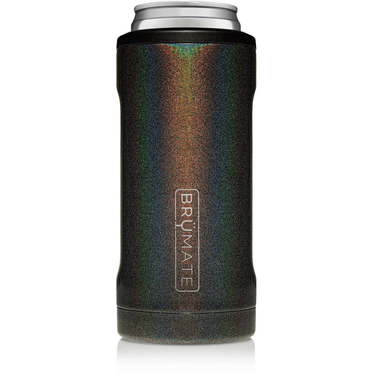 BruMate Hopsulator Slim (12oz slim cans) - Glitter Charcoal