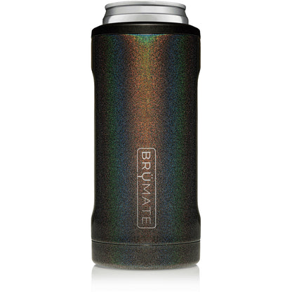 BruMate Hopsulator Slim (12oz slim cans) - Glitter Charcoal