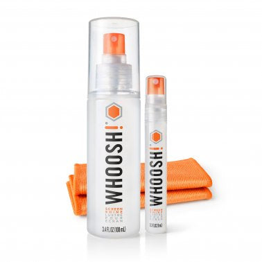 WHOOSH! Duo Pouch 100mL & 8mL Screen Shine w/2 Cloths