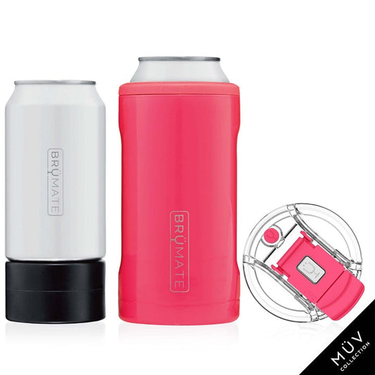 BruMate Hopsulator Trio MUV 3-in-1 (16oz/12oz cans) - Neon Pink