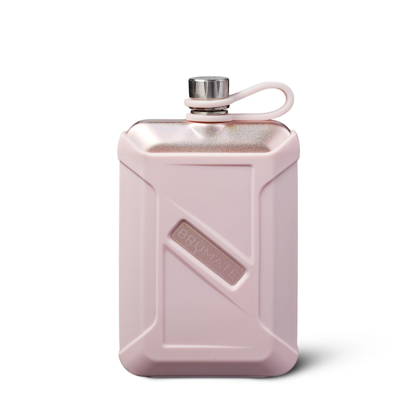 BruMate Liquor Canteen (8oz) - Glitter Rose Gold