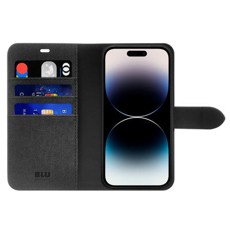 Blu Element iPhone 15 Pro Folio 2 in 1 Case with MagSafe - Black