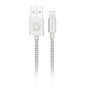 HyperGear 10 ft. Lightning Braided Charge and Sync Cable - White