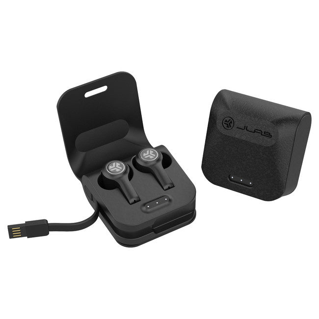 JLab Audio JBuds Air Executive True Wireless Sport Earbuds with Charging Case - Black