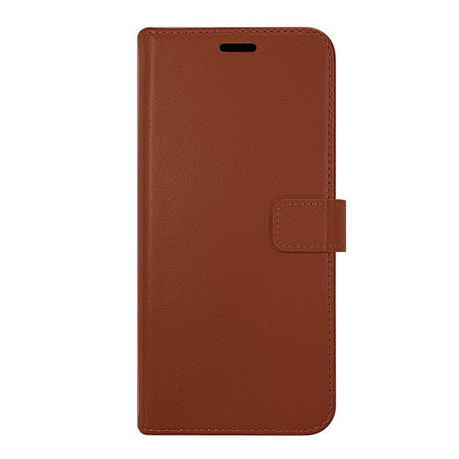 Valenta iPhone 12/12 Pro Book Case Leather Gel Skin - Brown