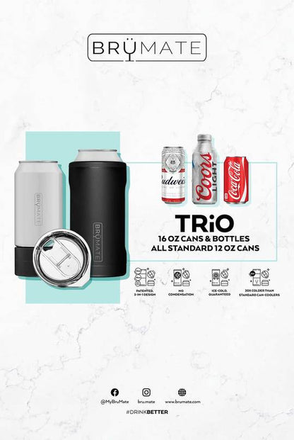 BruMate Hopsulator Trio MUV 3-in-1 (16oz/12oz cans) - Stainless Steel