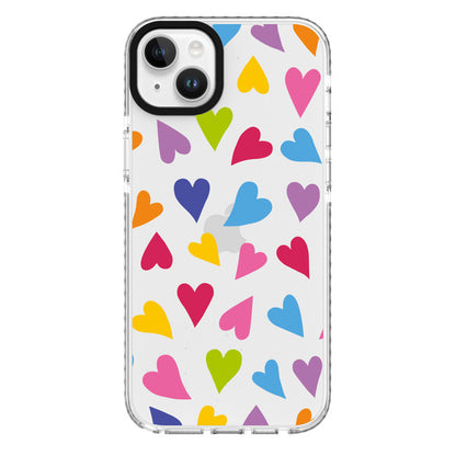 Blu Element iPhone 14 Elita Clear Print Case - AOP Hearts