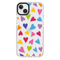 Blu Element iPhone 14 Elita Clear Print Case - AOP Hearts