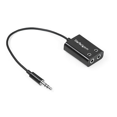 StarTech Headphone Jack Splitter 3.5mm Male to 2x 3.5mm Female - Black