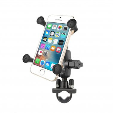 RAM X-Grip Phone Mount with Handlebar U-Bolt Base - Short Arm